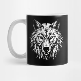 Intense Gaze Wolf: Standout Festival Design Mug